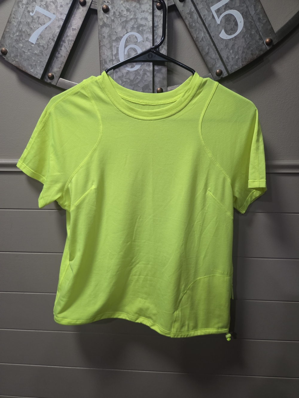 Neon Yellow Lululemon Hikera Edition Women’s Short-Sleeve Active Top